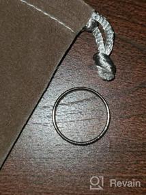 img 6 attached to Кольцо из чистого серебра 925 пробы от BORUO - элегантное кольцо для женщин и мужчин - идеальный подарок для особых случаев - доступно в размерах 4 мм и 6 мм, размер кольца 4-15