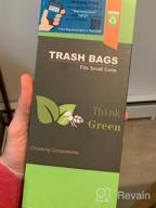 img 1 attached to 200 Count Compostable Ultra Strong Small Trash Bags, AYOTEE Unscented Garbage Bags For Bathroom, Kitchen, Bedroom, Office, Pet And Car Waste review by Jevon Sterling