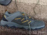 img 1 attached to Lightweight Waterproof Suede Leather Men'S Hiking Shoes: Non-Slip, Breathable, Low Top For Outdoor Trekking, Camping, And Trail Activities review by Steve Collins