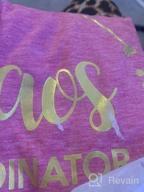 img 1 attached to Chaos Coordinator T-Shirt For Women - Funny Preschool Teacher Shirt With Letter Print For Casual Wear review by Mary Pattinson