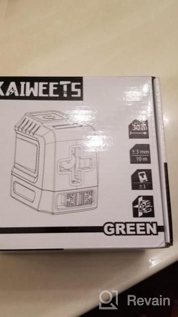 img 1 attached to Laser Level, 98Ft Green Self-Leveling Laser Line With Magnetic Base, With Adjustable Lightness Line Cross Laser Level For Picture Hanging - KAIWEETS T03 review by Trevor Bannister