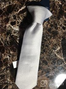 img 5 attached to Classic and Stylish Umo Lorenzo Boy's Solid Clip on Tie: Top-Quality Accessory for Formal Attire
