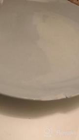 img 8 attached to Набор квадратной фарфоровой посуды MALACASA из 50 предметов на 6 персон - тарелки, миски, чашки и многое другое - серия Elisa
