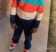 img 1 attached to Stay Cozy and Stylish with the BASADINA Long Sleeve Sweater Pullover Multicolor Boys' Clothing review by Sam Dhungana