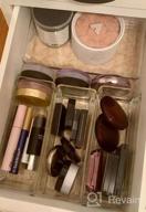 img 1 attached to 25-Piece Clear Plastic Drawer Organizers: Non-Slip Trays For Makeup, Jewelry, Office & More! review by Bill Sorenson