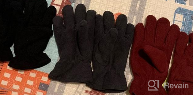 img 1 attached to 🧤 Cold Weather Activities Supplies: Boys' Fleece Fingerless Gloves for Outdoor Fun review by Kai Steinbach