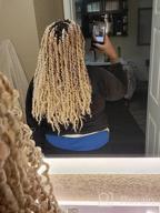 img 1 attached to 18 Inch Water Wave Synthetic Braids For Passion Twist Crochet Hair - 7 Packs Butterfly Locs (22Strands/Pack, T30#) review by Marisol Brown
