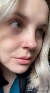img 1 attached to 20G-6G 316L Surgical Steel Hinged Nose Rings Hoop In 5Mm To 22Mm - Gold, Rose Gold, Silver, Black, Blue & Rainbow! review by Tammy Campbell