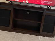 img 1 attached to 65 Inch Farmhouse TV Stand - Mid Century Modern Entertainment Center With Sliding Barn Doors & Storage Cabinets | JUMMICO Bright White Media Console Table For Living Room Bedroom review by Ryan Reiter