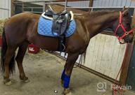 img 1 attached to Therapeutic Gel Half Pad With 3D Air-Mesh Fleece For Optimal Impact Protection And Support - Perfect For Horses In Dressage, Jumping, Training, And Under Saddle review by Matt Barsa