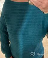 img 1 attached to Get Cozy In Style With MEROKEETY Women'S Boat Neck Pullover Sweater! review by Karrie Murphy