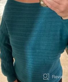 img 6 attached to Get Cozy In Style With MEROKEETY Women'S Boat Neck Pullover Sweater!