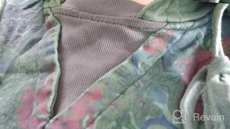 img 1 attached to Stylish & Comfortable: Women'S Ethnic Floral Hoodies With Pockets - YESNO JCJ Collection review by Ron Thomas