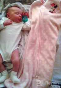 img 6 attached to Подарите уют своему малышу с помощью хлопкового вязаного одеяла Disney'S Minnie Mouse, пригодного для носки, розового/черного цвета - размер средний, возраст 6-12 месяцев