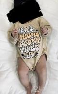 img 1 attached to Pumpkin Patch Baby Onesie: Adorable Romper With Oversized Long Sleeves For Halloween Fun And Fall Comfort review by Steve Stone