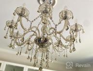 img 1 attached to Modern Luxurious 10-Light K9 Crystal Chandelier Candle Pendant Lamp Ceiling Lighting For Dining Room Bedroom Hallway Entry - Ridgeyard 25.6" X 35.4" (Cognac/Champagne Color) review by Marquez Hinshaw