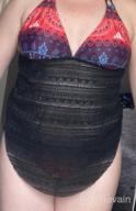 img 1 attached to Women'S Black Lace V Neck Two Piece Tankini Swimdress Bathing Suit - Large review by Birhanie Robinson