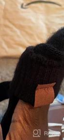 img 5 attached to Набор зимних аксессуаров для женщин: шапка-бини, шарф и перчатки для сенсорного экрана от Mysuntown