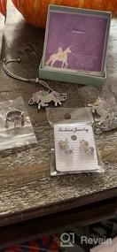 img 6 attached to SHWIN Rainbow Unicorn Necklace - Set of 2 or 4 Unicorn Necklace Bracelet Packs for Girls - Jewelry Unicorn Gifts Set