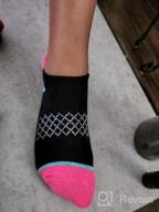 img 1 attached to 🧦 Girls 6-Pack Ankle Athletic Socks: Cushioned Sole, Low Cut Casual Socks for Little and Big Kids review by Julie Keever