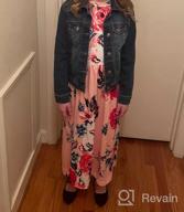 img 1 attached to Girls Floral Maxi Dress With Holiday Pockets For 5-13 Years - Storeofbaby review by Robert Hayes