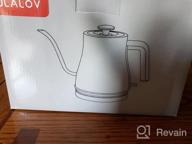 img 1 attached to Ulalov Stainless Steel Gooseneck Electric Kettle - 0.9L Fast Boiling Hot Water Tea Kettle With 1200W Pour Over Design For Coffee And Tea - Leak-Proof, Auto Shutoff, Anti-Dry Feature Included review by Tim Harris