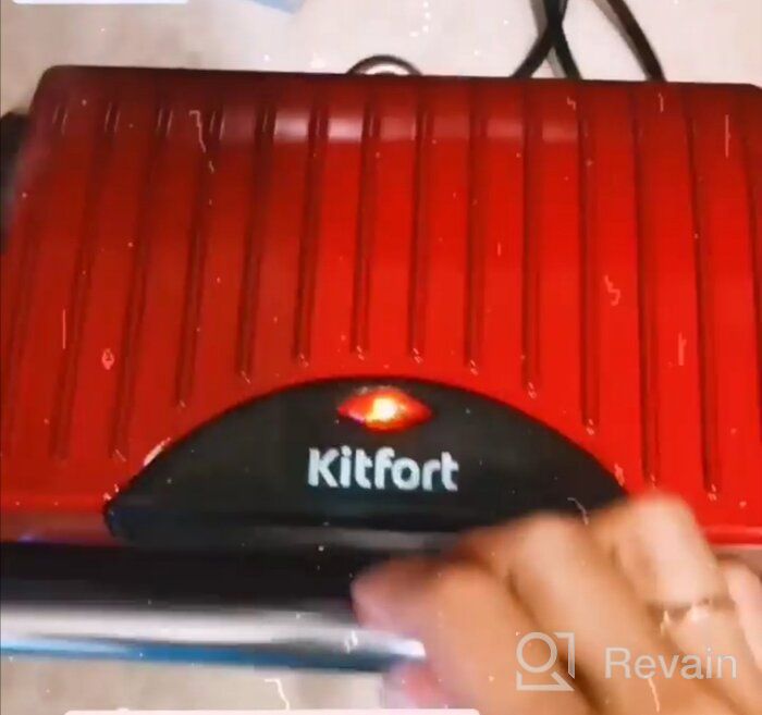 img 1 attached to Sandwich maker Kitfort KT-1609 Panini Maker, red review by Franciszka Jzef ᠌