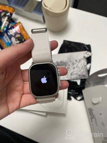 img 6 attached to 🍏 Apple Watch Ultra 49mm Titanium Case Cellular - Titanium/Orange Alpine Loop
