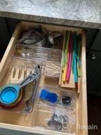 img 1 attached to 25-Piece Clear Plastic Drawer Organizers: Non-Slip Trays For Makeup, Jewelry, Office & More! review by David Carmody