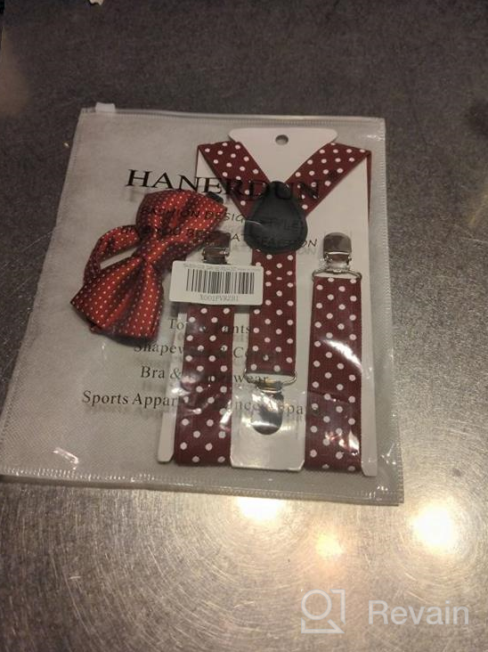 img 1 attached to Hanerdun Kids Suspenders Bowtie Sets: Stylish Adjustables for Boys and Girls review by Ronnie Dabolt