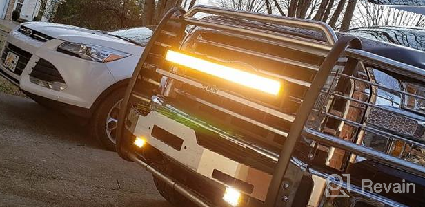 img 1 attached to 2Pcs 120W LED Light Pods Amber White, 6 Modes With Memory Function Spot Flood Strobe Off Road Fog Driving Work Light Bar 12000Lm Waterproof For Truck Boat - NAOEVO 4 review by Stoner Fulton