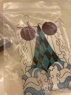 img 1 attached to Narichania Creation Cosplay Tanjiro Earrings & Bracelet Set - Perfect Accessories for Anime Lovers Inspired by Demon Slayer Characters review by Marcia Estrella