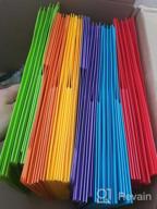 img 1 attached to 12 Pack Of Heavy Duty School Folders With Pockets And Prongs, INFUN Plastic Folders In Multicolor Letter Size For Organized Storage And Easy Access review by Paul Powell