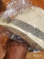 img 1 attached to Packable Straw Fedora Panama Hat For Sun Protection & Style - Unisex Cuban Trilby, Ideal For Summer Beach 55-64Cm review by Steve Rohde