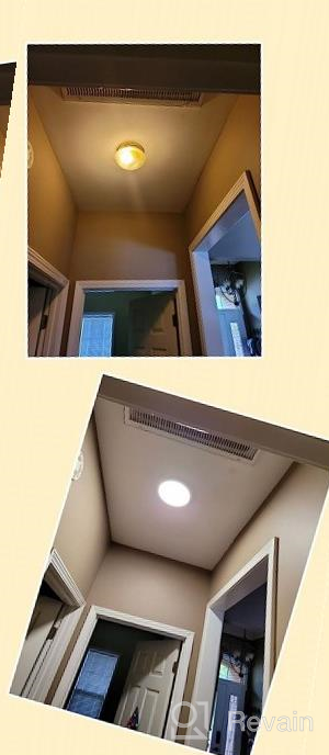 img 1 attached to TALOYA Flush Mount Ceiling Light LED For Hallway,18W 8.9 Inch, Slim Surface Mount Ceiling Light Fixture For Pantry Kitchen Utility Laundry Entryway Corridor (Warm White 3000K) review by Christopher Shavers