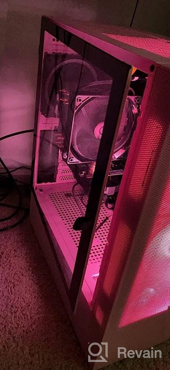 img 1 attached to Vetroo AL600 Mid-Tower ATX PC Case With Top 360Mm Radiator Support, 3X120Mm ARGB Fans, 3X120Mm Regular Fans, Airflow Mesh Design In White For Enhanced Gaming, With Controller Hub review by Abdirahman Mensah