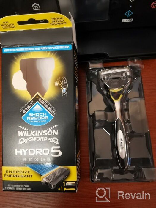 img 1 attached to 🪒 Wilkinson Sword Hydro 5 Sense Energize Reusable Razor: Black & Grey – Experience Ultimate Shaving Efficiency! review by Yani Bambang ᠌