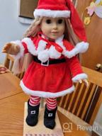 img 1 attached to Playtime By Eimmie 18 Inch Doll Clothes - Christmas Holiday Dress & Matching Outfit Accessories Set - Outfits Fit American, Generation & Similar 18” Girls Dolls - Clothing Sets & Stuff For My Doll review by Johnny Burns
