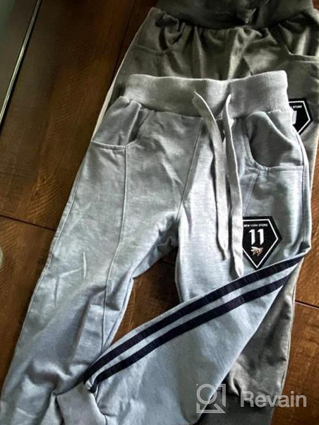 img 1 attached to 👖 TERODACO 2 Pack Active Sweatpants: Premium Athletic Boys' Clothing for Maximum Comfort and Style review by Mark Vazquez