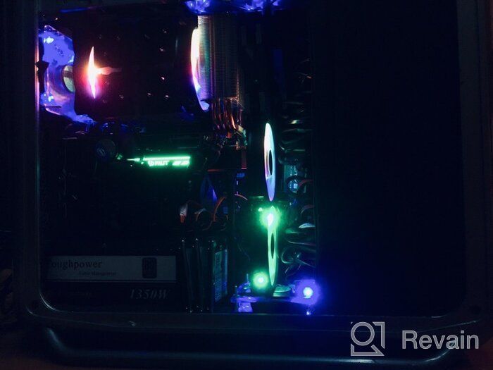 img 3 attached to Cooler Master MasterFan MF120R RGB Case Fan 🌀 - Ultimate Silent Cooling with 120mm RGB LED Technology (R4-C1DS-20PC-R1) review by Somsak Pornthip ᠌