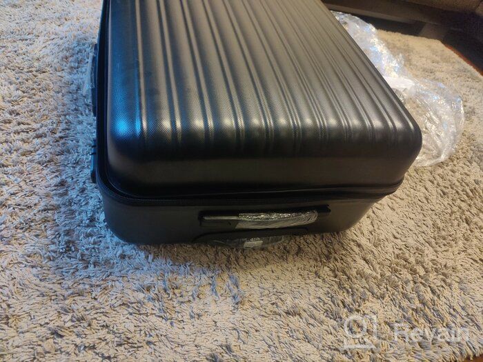 img 1 attached to 🧳 Tevin L Purple Suitcase review by Somchai Promsombat ᠌