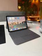 img 1 attached to Logitech iPad Air (3rd gen) Keyboard Case: Slim Folio with Wireless Keyboard - Graphite review by Doyun Park ᠌