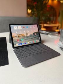 img 5 attached to Чехол-клавиатура Logitech для iPad Air (3-го поколения): тонкий фолиант с беспроводной клавиатурой - графитовый