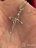 img 1 attached to 🔗 Sterling Silver Celtic Knot Cross Pendant Necklace - Religious Irish Infinity Love Heart - Irish Celtics Jewelry for Women and Girls - Perfect Mother's Day or Birthday Gift review by Robert Cooper