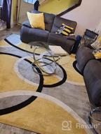 img 1 attached to Add Warmth To Your Home With A Yellow Abstract Circles Area Rug review by Michael Mayes