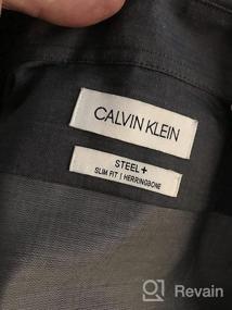 img 8 attached to Calvin Klein 👔 Herringbone Sleeve Men's Dress Clothing