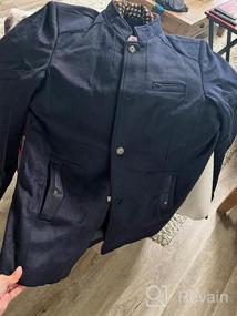 img 7 attached to APTRO Men'S Pea Coat Wool Jacket Windbreaker W/ Detachable Inner Rib - Premium Quality