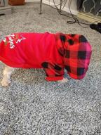 img 1 attached to Stay Stylish And Cozy: Get PUPTECK Plaid Dog Hoodies For Your Furry Friend! review by Kelly Slevira