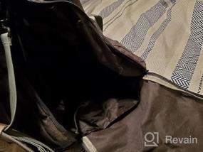 img 8 attached to Дорожная дорожная сумка CANWAY 65L, складная, для ночного отдыха, унисекс, износостойкая спортивная сумка для переноски самолета, с отделением для обуви, черный