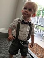 img 1 attached to Adjustable Solid Color Elastic Suspenders for Kids Toddlers Baby - Y Back Design, 1 Inch - Buyless Fashion review by Zack Block